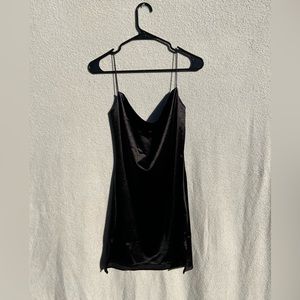 Zara mini black slip dress
